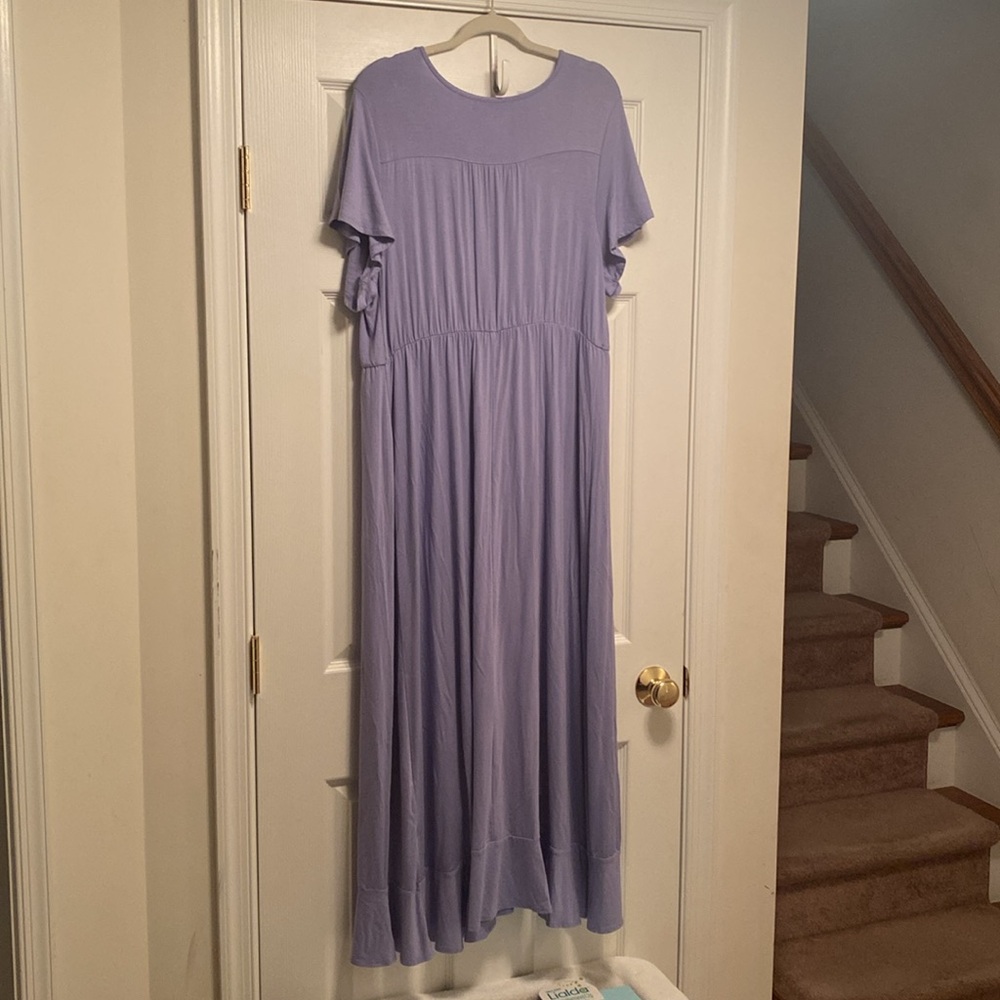Brand New Isabel Lilac Flutter Maxi Dress…size XL - Picture 2 of 6